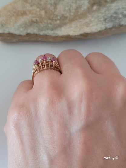 14k Yellow Gold Citrine Madeira Ring Size 8 Solid Gold