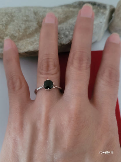 14K Solid White Gold Smoky Quartz LeVian Ring Size 7 Solid Gold