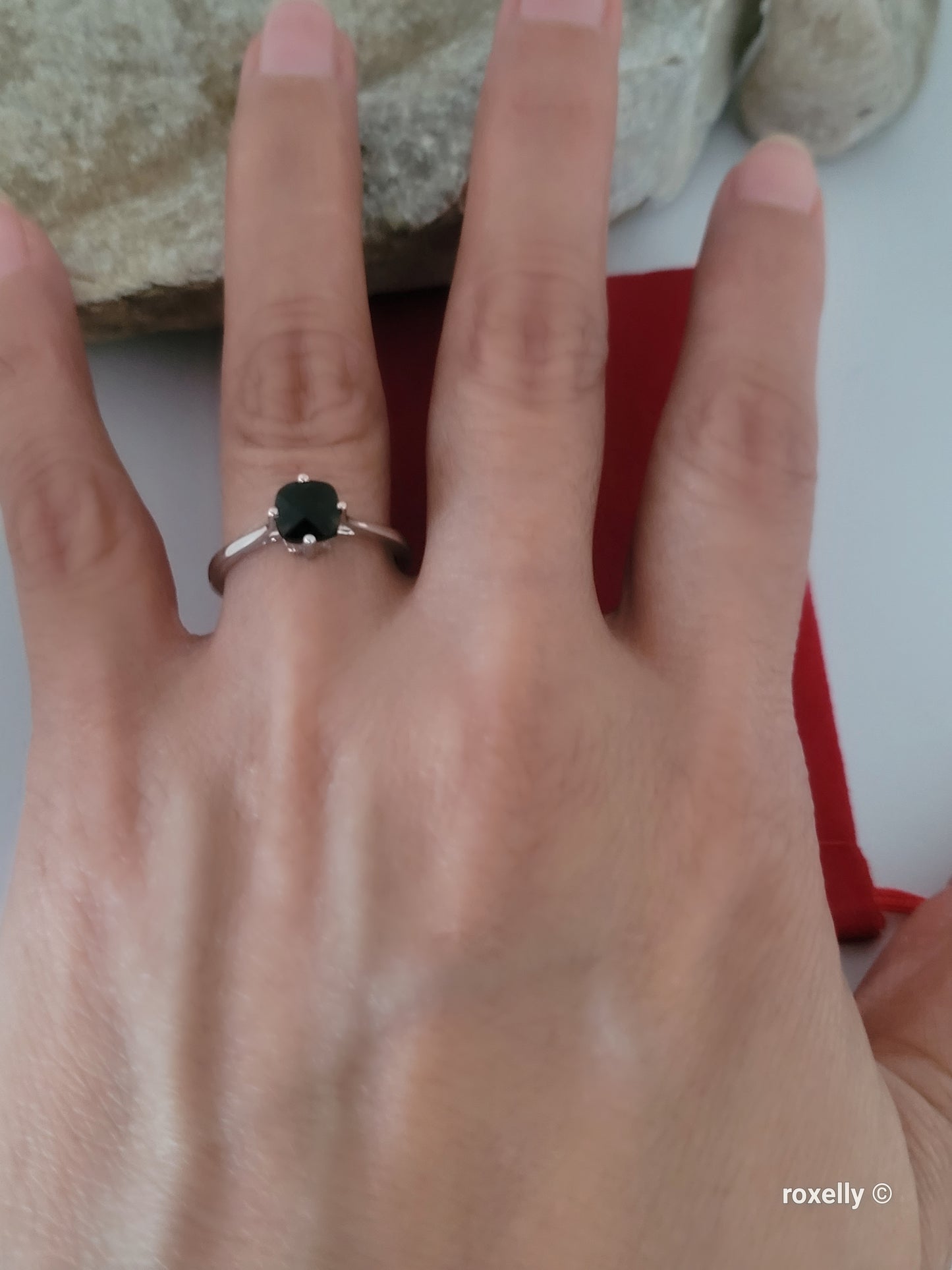 14K Solid White Gold Smoky Quartz LeVian Ring Size 7 Solid Gold