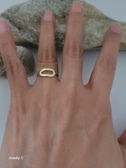 IPPOLITA 18k Solid Gold Modern Minimalist Lightweight Ring – Size 4.75