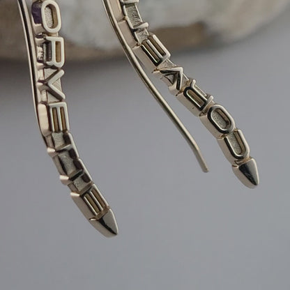 14k Solid Yellow Gold Corvette Earrings