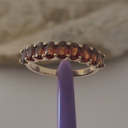 14k Yellow Gold Citrine Madeira Ring Size 8 Solid Gold