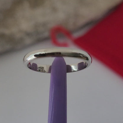 ❤️14k Size 6.75 Beautiful Solid White Gold Band Ring!