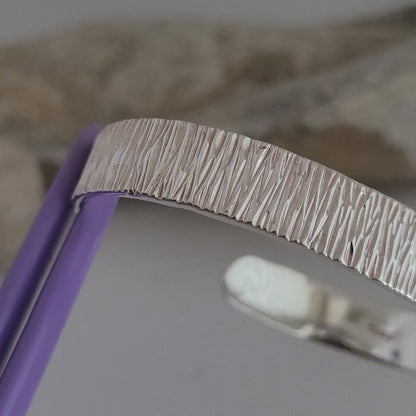 ❤️Sterling Silver Cuff Bracelet with a 14k Gold Swirl in the Center!