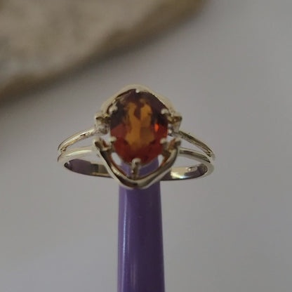 ❤️14k Size 5.5 Precious Solid Yellow Gold Madeira Citrine Ring!