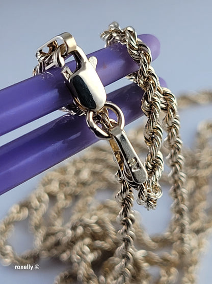 10K Yellow Gold Rope Chain and Mystic Pendant!
