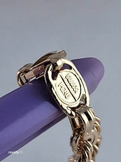 14K Yellow Gold Diamond-Cut Rope Bangle Bracelet - Made in Peru!