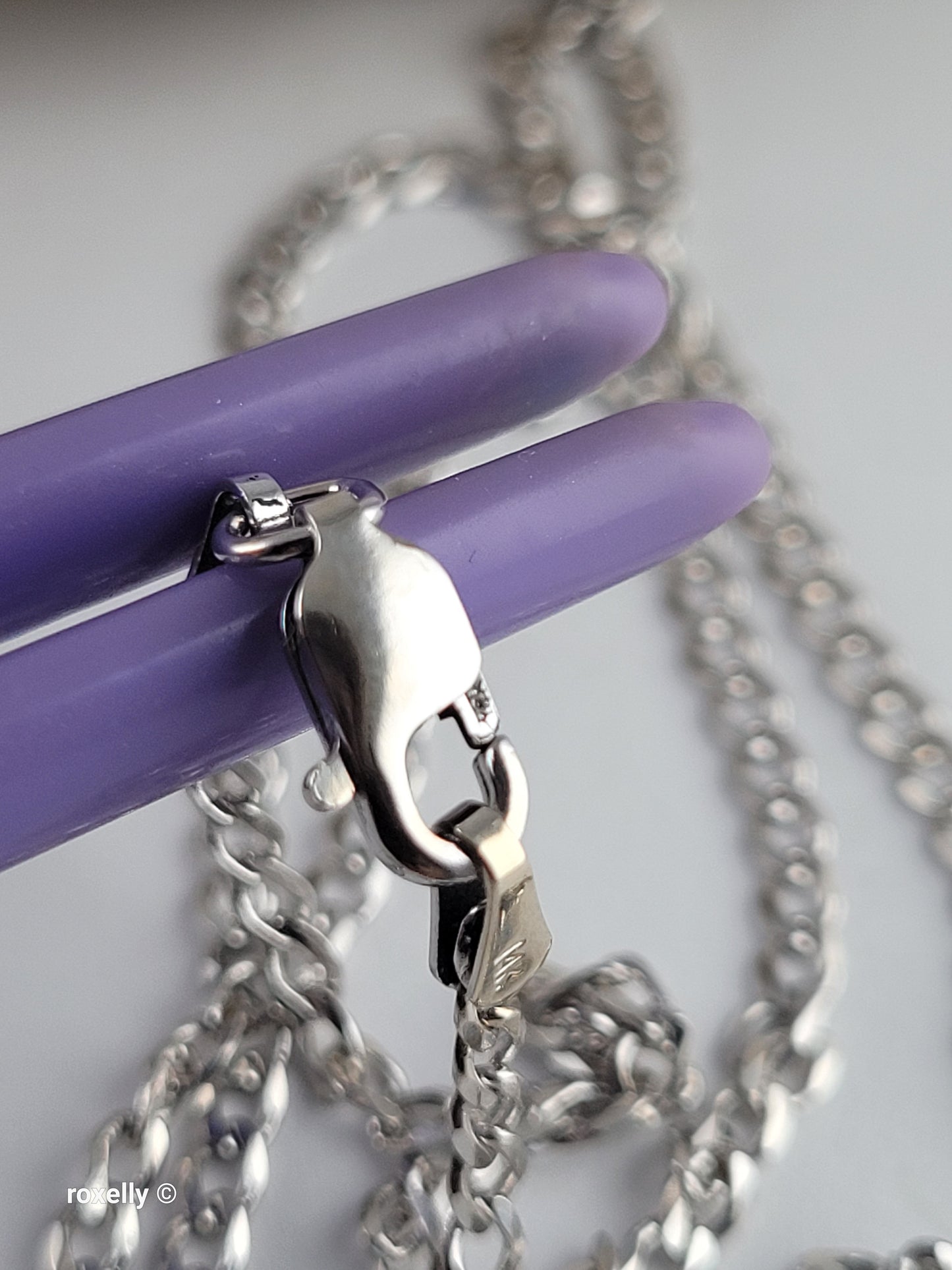 14K White Gold Curb Link Chain Necklace, Solid Gold!