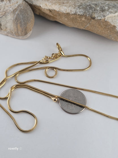 Milor 14K Yellow Gold Adjustable Flexible Necklace, Solid Gold – Made in Italy