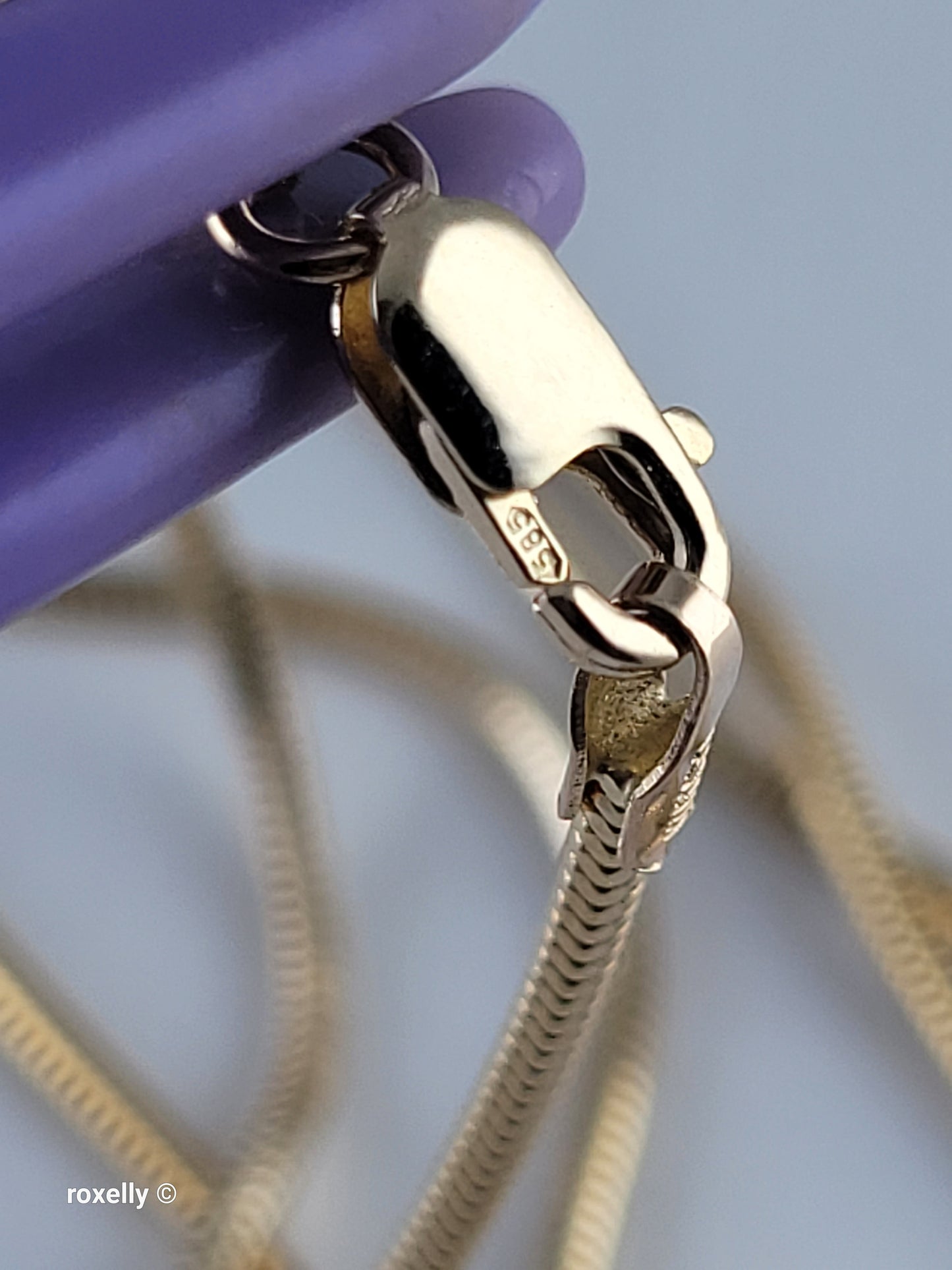 14K Yellow Gold Soga Necklace, Solid Gold!