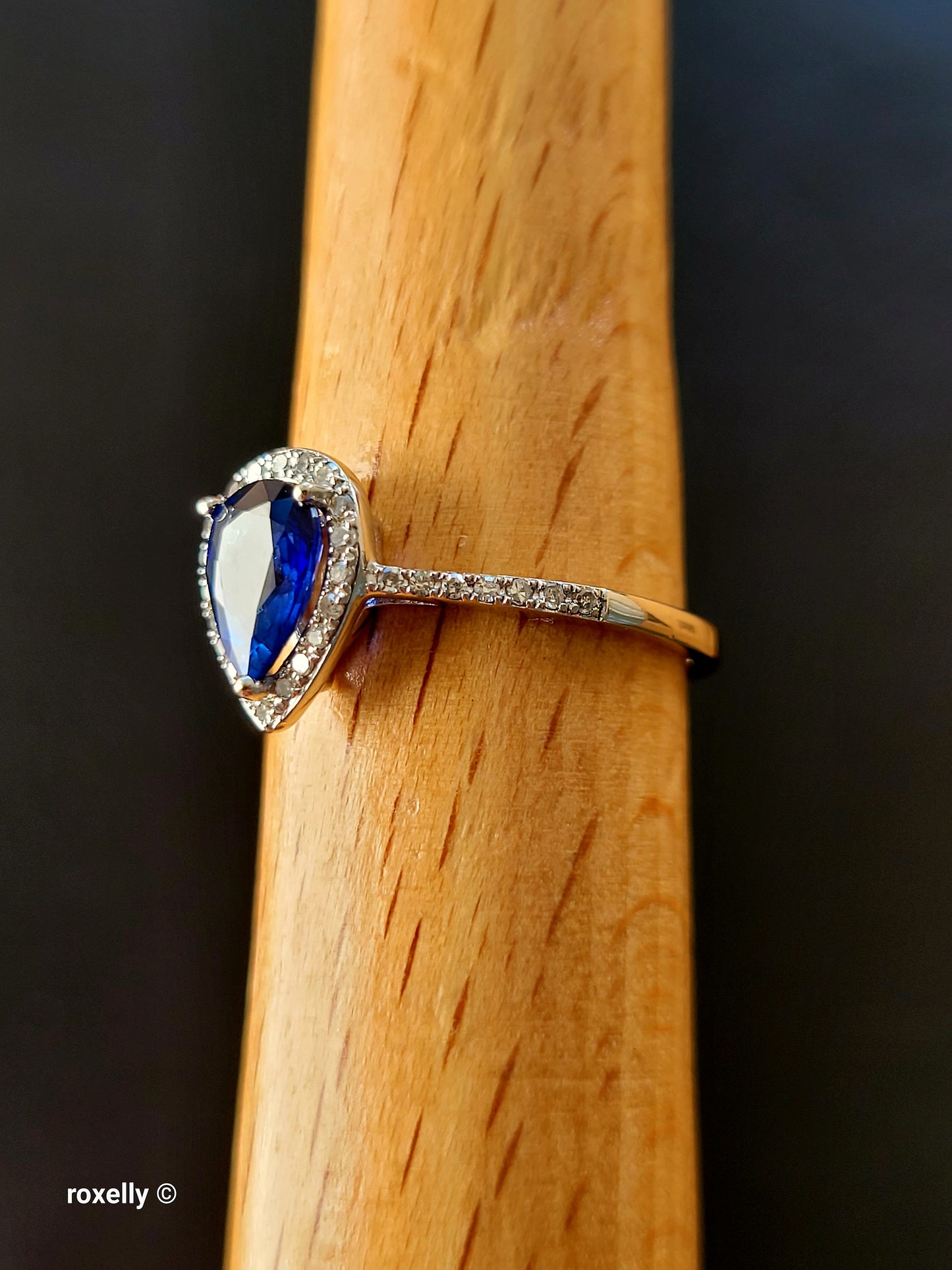 $2,000 EFFY 14K White Gold Sapphire and Diamond Ring, Solid Gold!