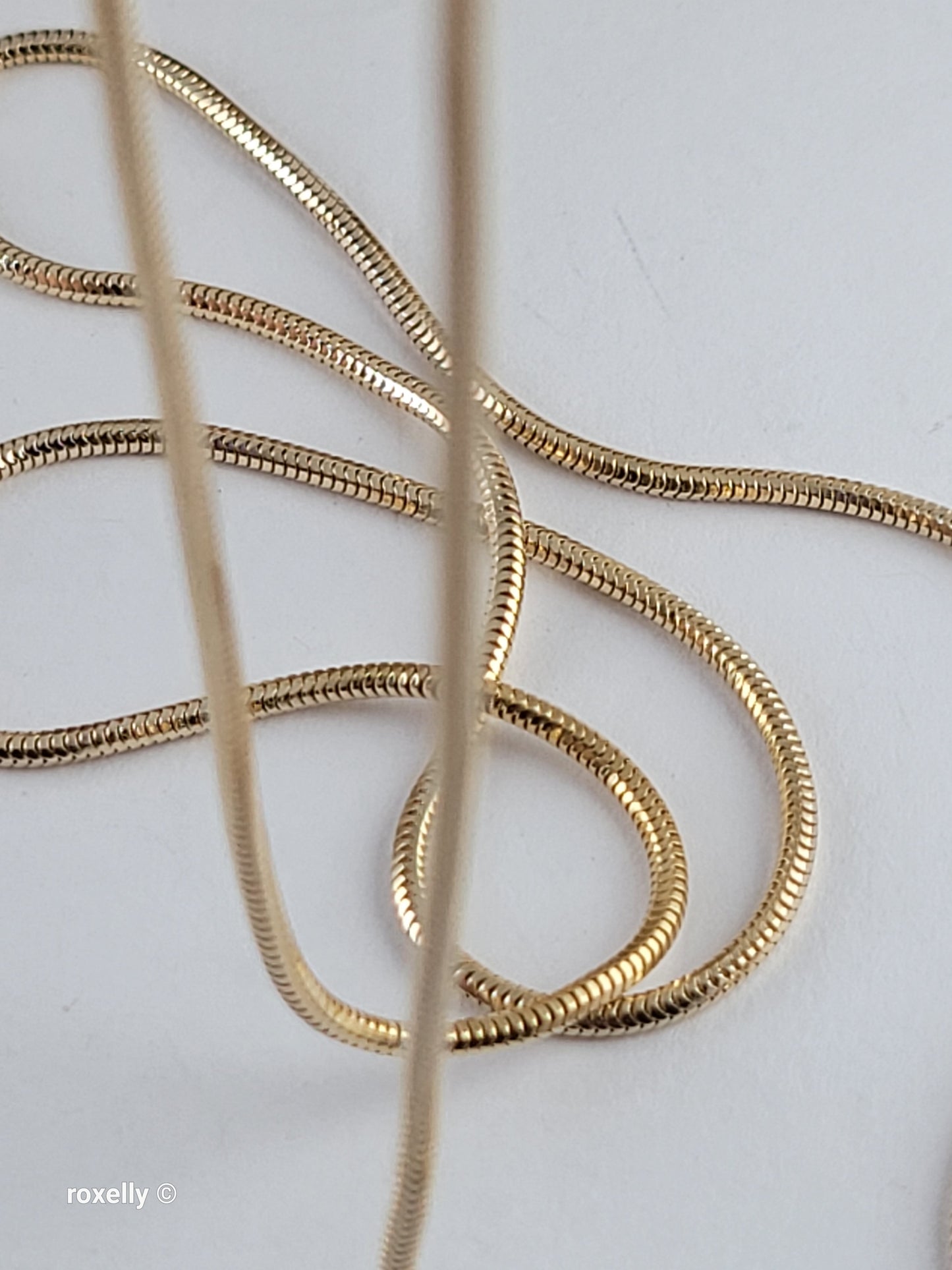 14K Yellow Gold Soga Necklace, Solid Gold!