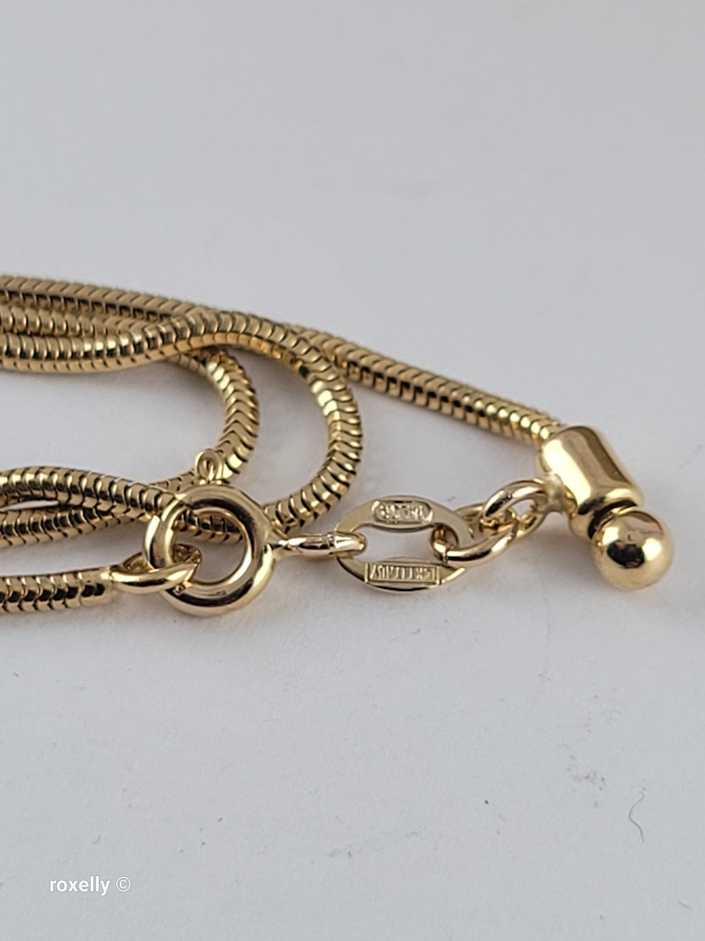 Milor 14K Yellow Gold Adjustable Flexible Necklace, Solid Gold – Made in Italy